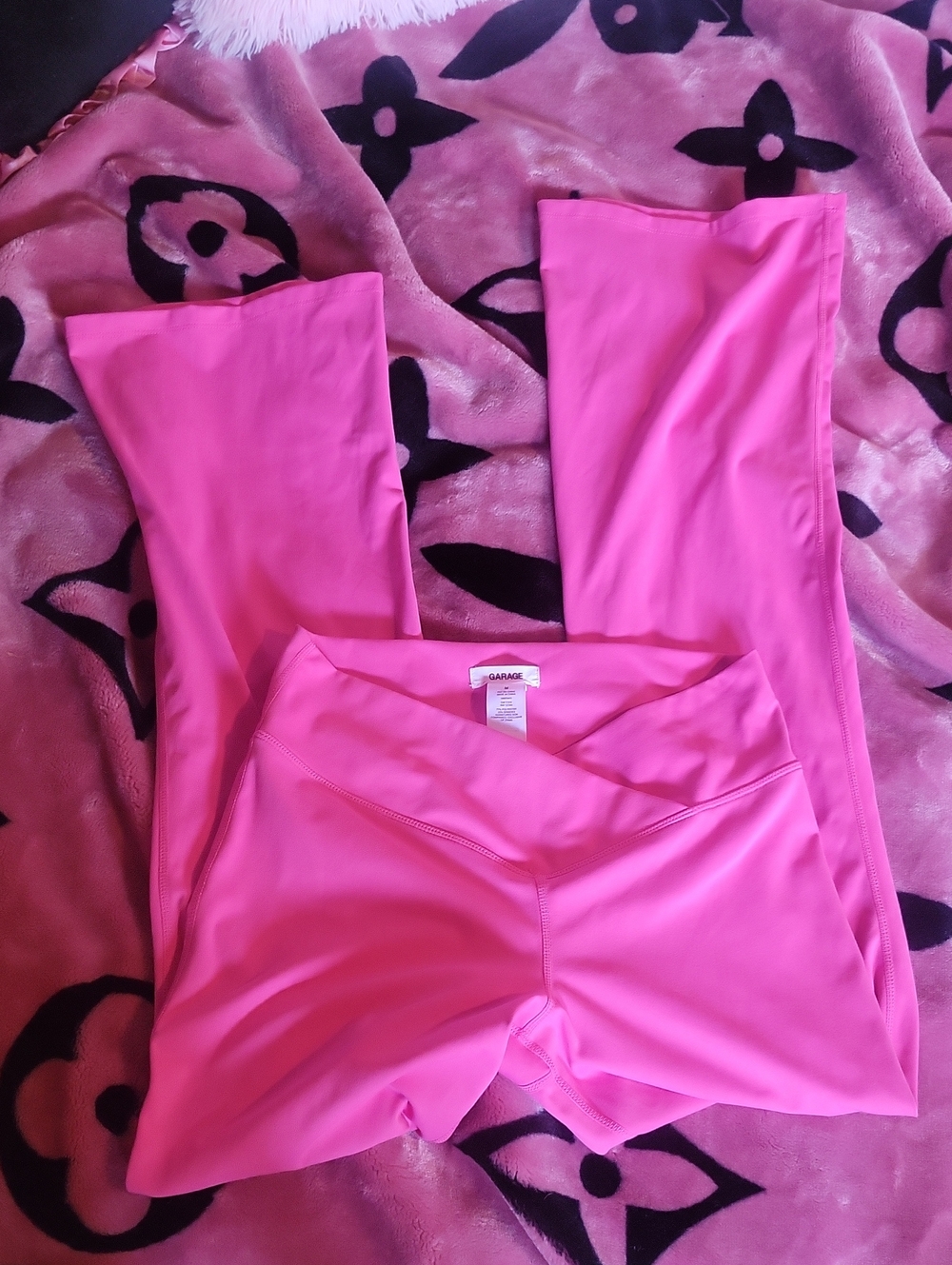 Garage Bright Pink Low/high Risw Track Leggings